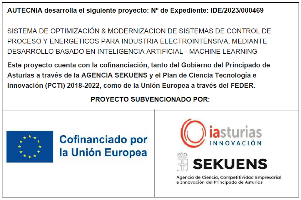 Sistema de Optimización & Modernizacion de Sistemas de Control de Proceso y Energéticos para Industria Electrointensiva Mediante Desarrollo Basado en Inteligencia Artificial - Machine Learning
